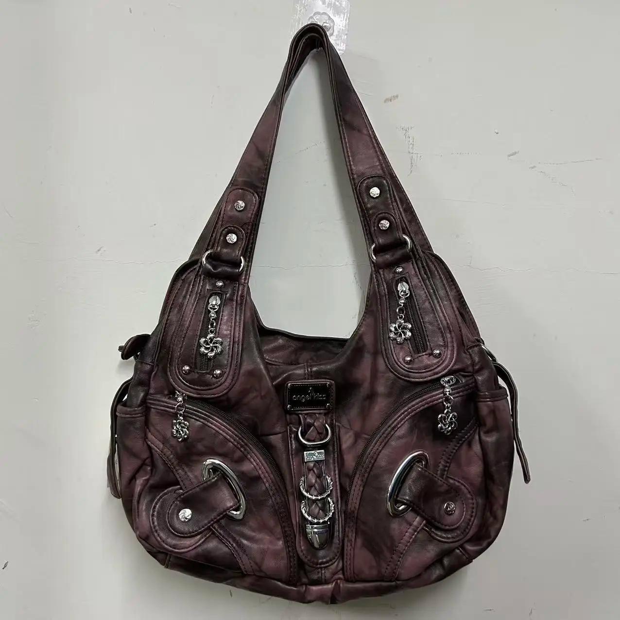 Sac à bandoulière tendance pour femme Angel Kiss, grand sac fourre-tout à poignée supérieure, sac à 