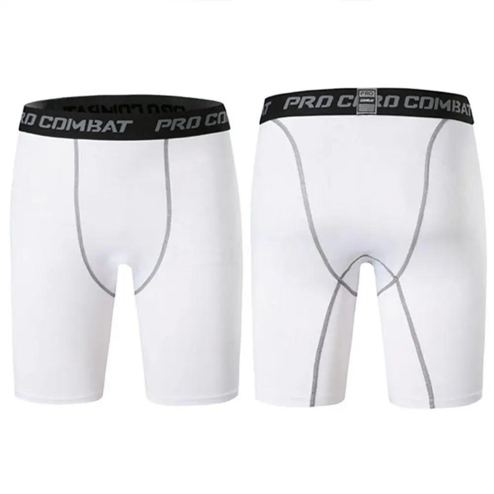 Leggings de sport pour hommes, pantalons de Compression, short quart de basket-ball, séchage rapide,