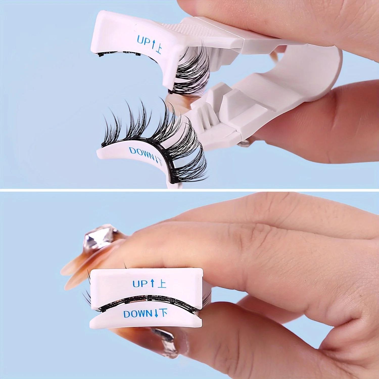 1 pièce d'application de cils sans effort avec pince à cils magnétique-applicateur ABS pour faux cil