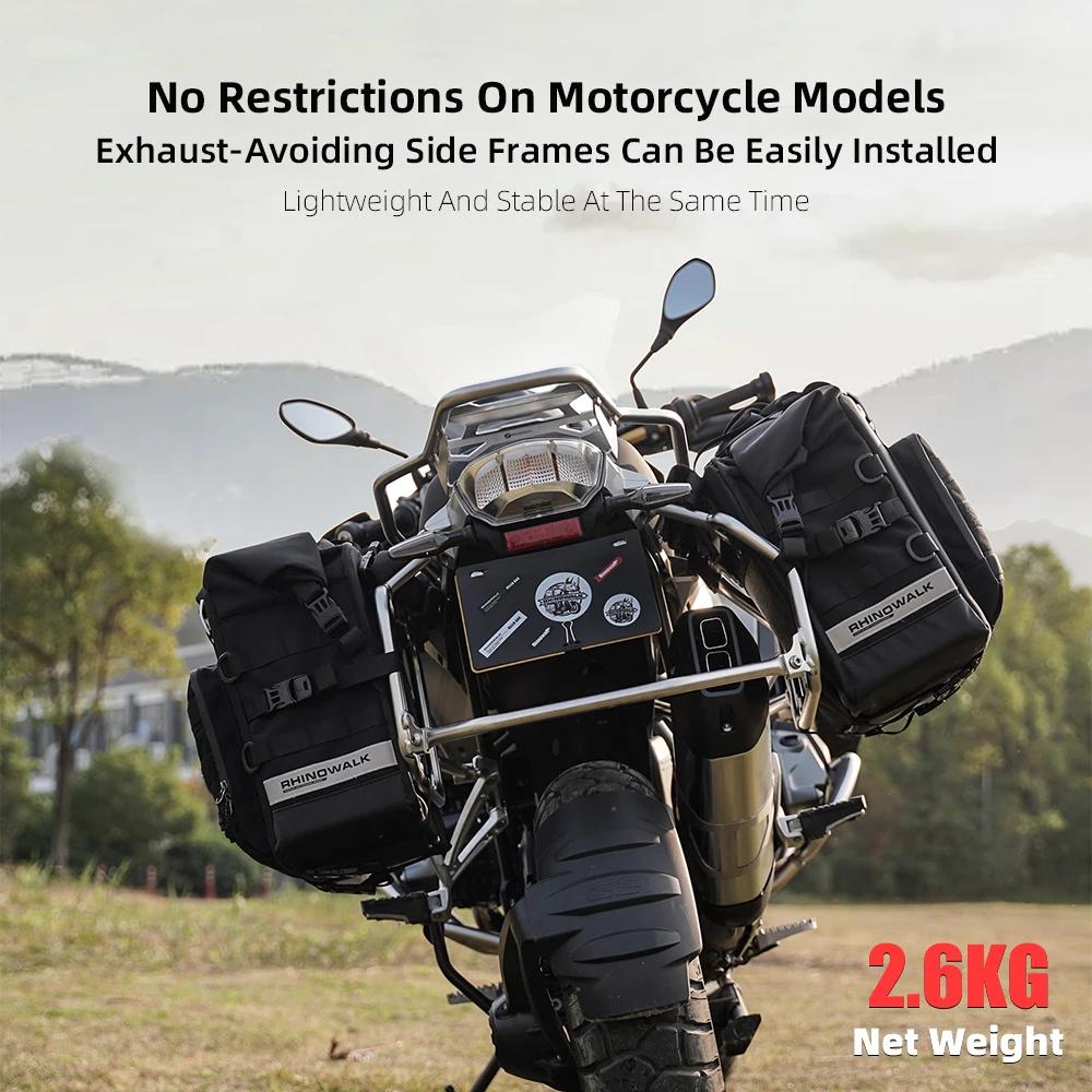 Bal inowalk-Sac Latéral Étanche pour Moto, Sacoche Extensible à Dégagement Rapide, Cube 3D, Moteur, 