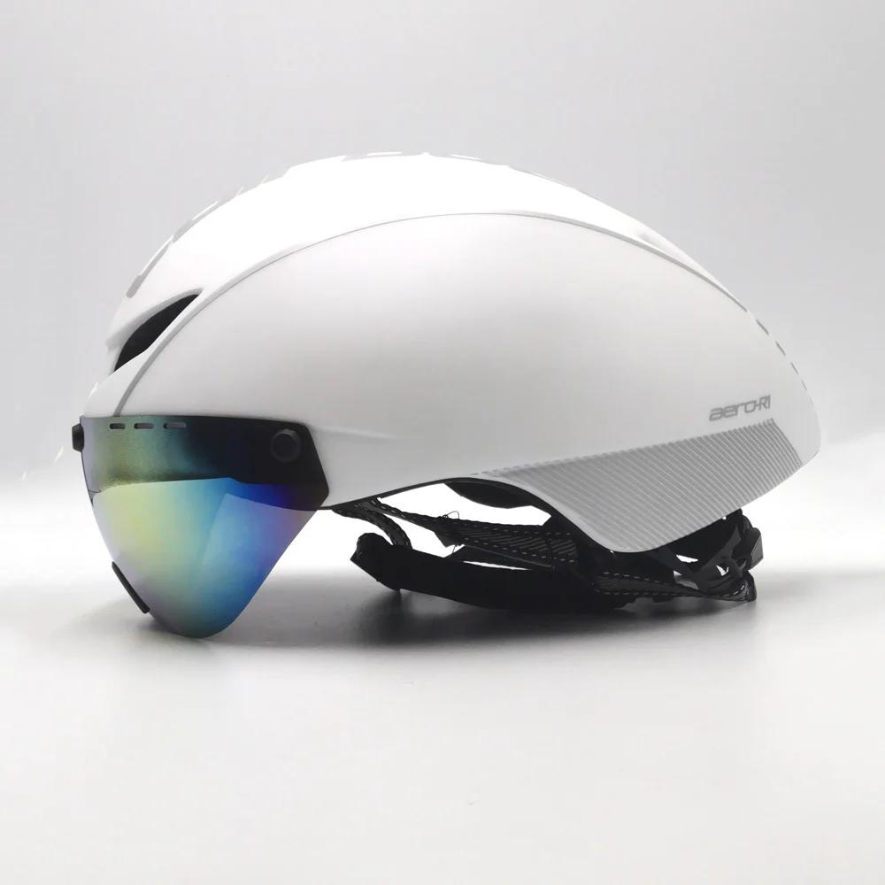 Nouveau YUMAJ TT casque lunettes Aero route casques de vélo course cyclisme vélo sport casque de séc