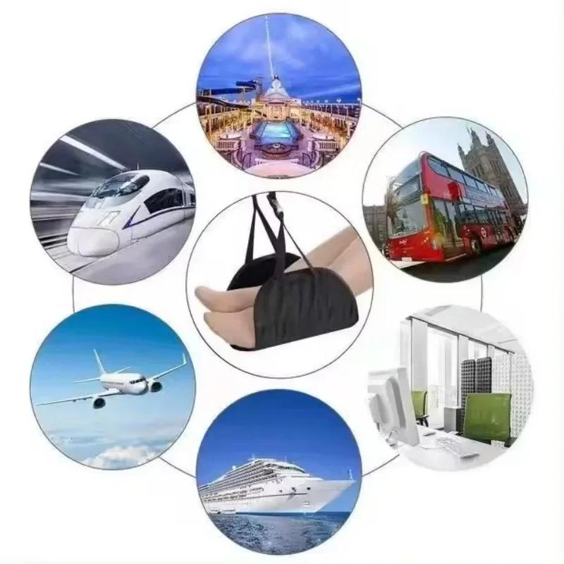 Hamac à jambes réglable Portable avec Support de pied confortable pour avion, bureau et voyage en vo