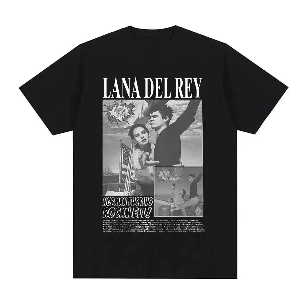 Chanteur Lana Del Rey imprimé T-Shirt femmes mode Hip Hop hommes t-shirts Streetwear Harajuku T-Shir