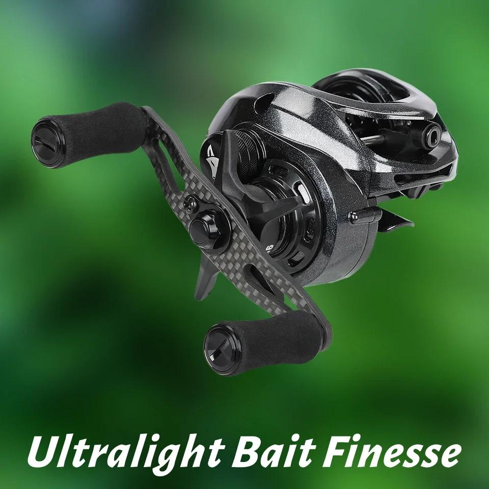TSURINOYA-Moulinet de pêche Baitcasting ultraléger SPIRIT FOX 50, engrenage en laiton 7.3:1, polyval