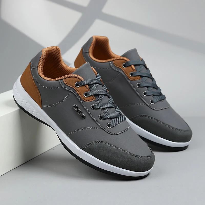 Chaussures de marche imperméables quatre saisons pour hommes, chaussures de sport décontractées en c