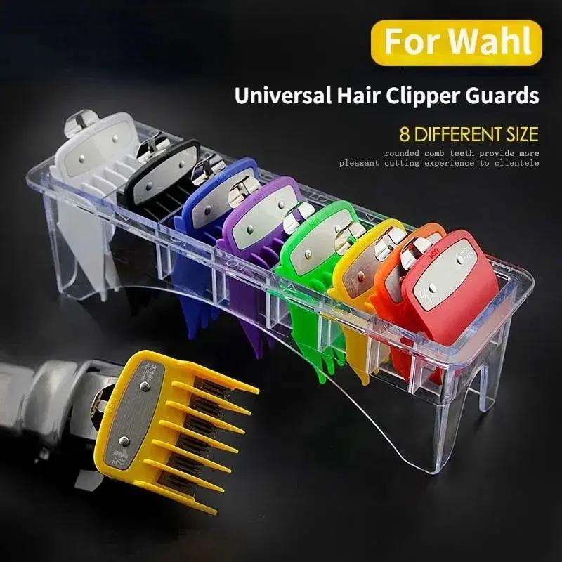 Peignes de guidage pour tondeuse à cheveux professionnelle, 8 pièces/ensemble, pour tondeuse Wahl, a