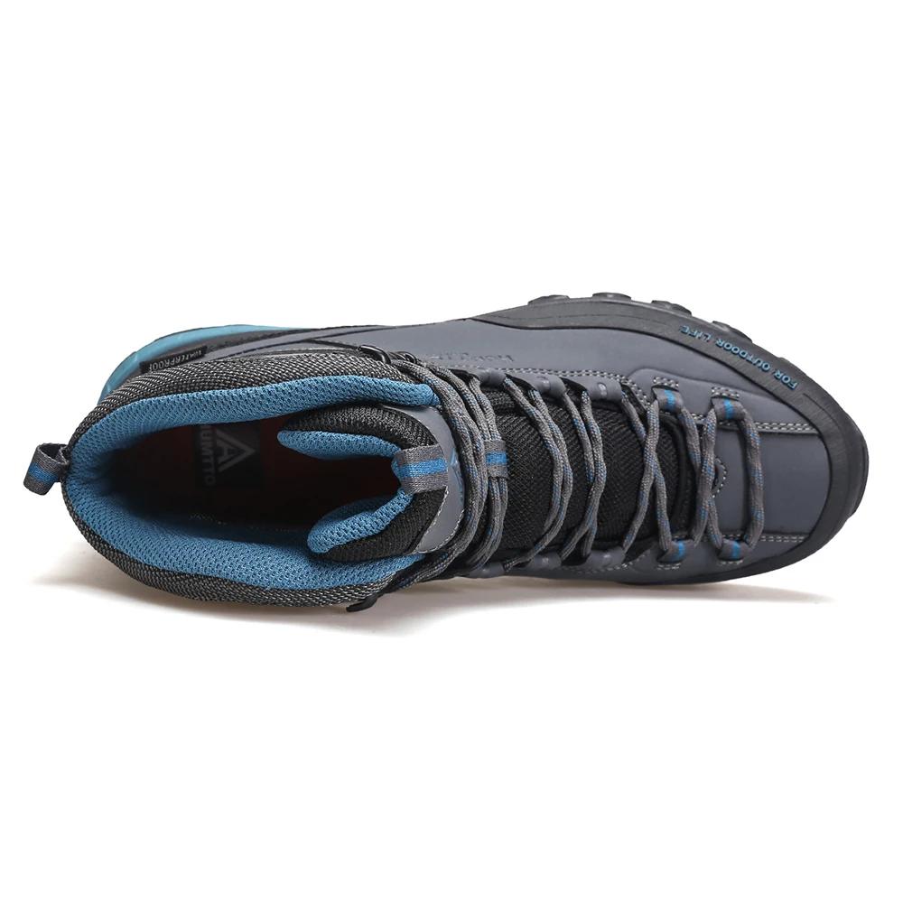 HUMTTO-Chaussures de randonnée imperméables pour hommes, bottes de trekking en plein air, baskets d'