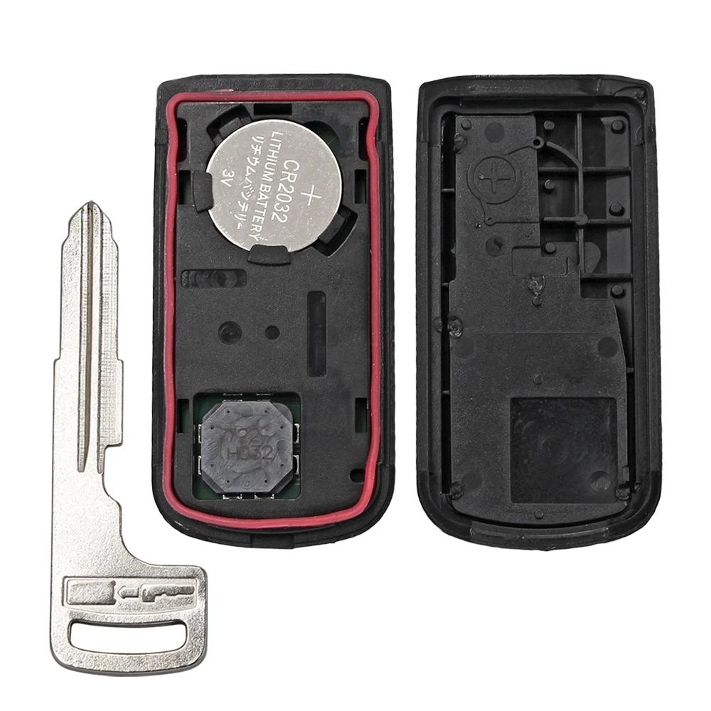 Clé télécommande intelligente de remplacement KEYECU, 3 boutons, 434MHz, transpondeur ID47, pour Mit