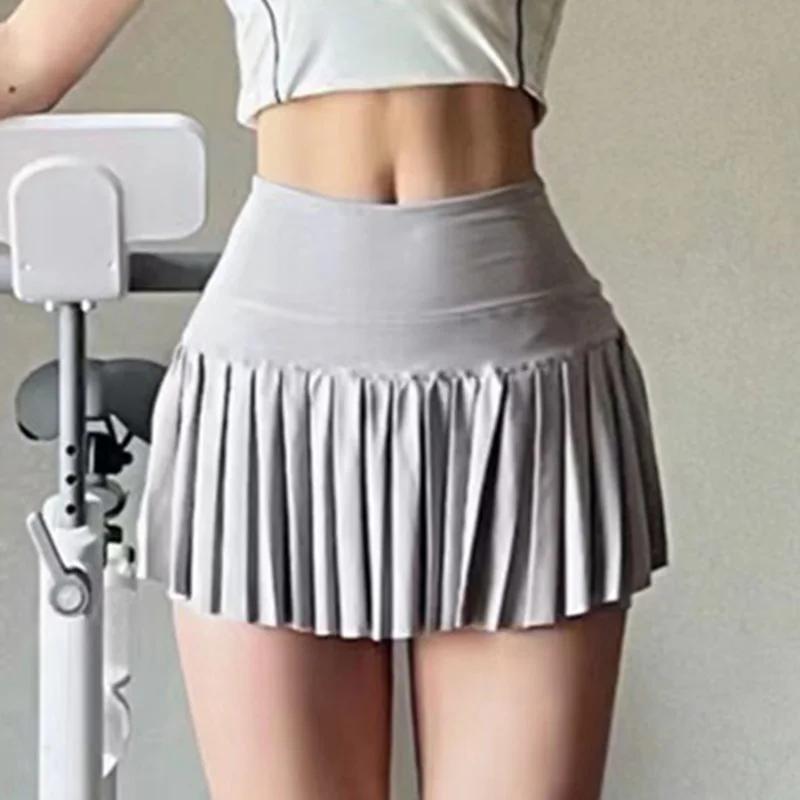 Jupe sport femme séchage rapide - Tennis danse gym fitness - Taille haute course cyclisme