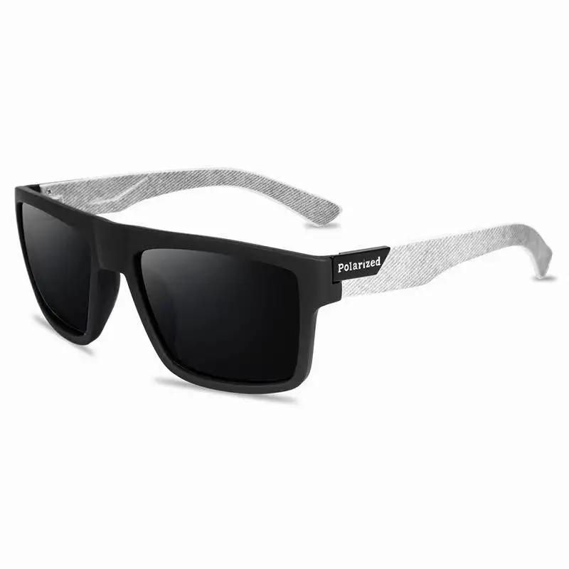 Lunettes de soleil polarisées de luxe pour hommes, carrées, Vintage, pour la conduite, l'escalade, l