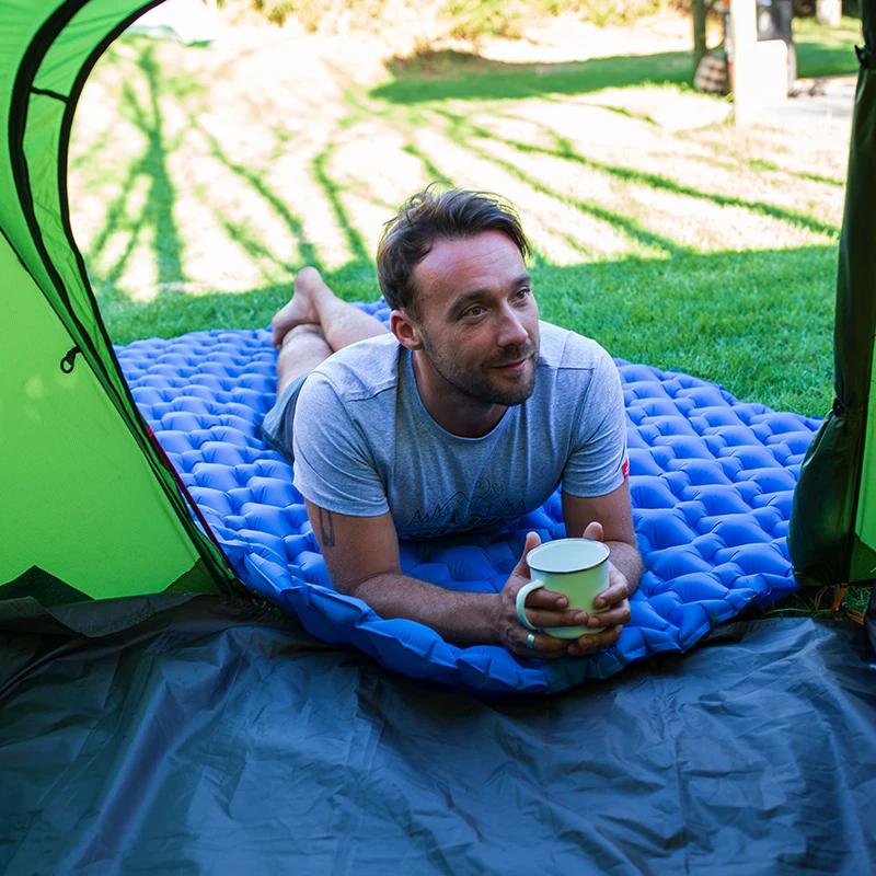 Naturehike – matelas de Camping ultraléger, Double matelas à Air, lit pliant d'extérieur, coussin de