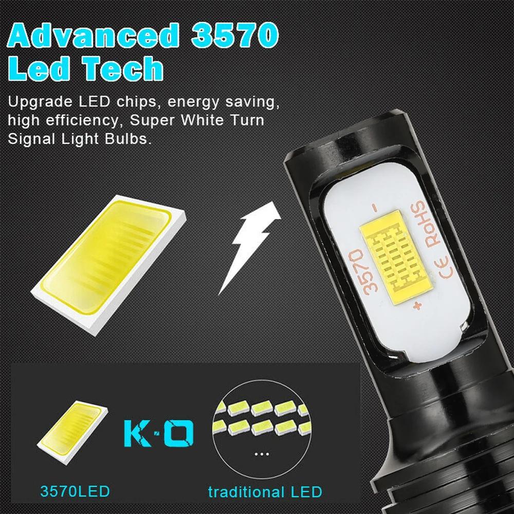 2Pcs CSP H4 H7 LED Ampoules Phare H11 H8 H9 Voiture Brouillard Lumière 9005 HB3 9006 HB4 H1 H3 H16JP