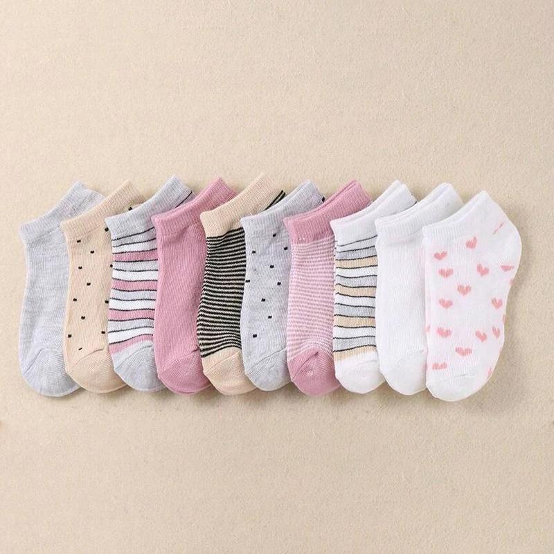 10 paires de chaussettes adorables pour enfants – chaussettes confortables adaptées aux garçons et a