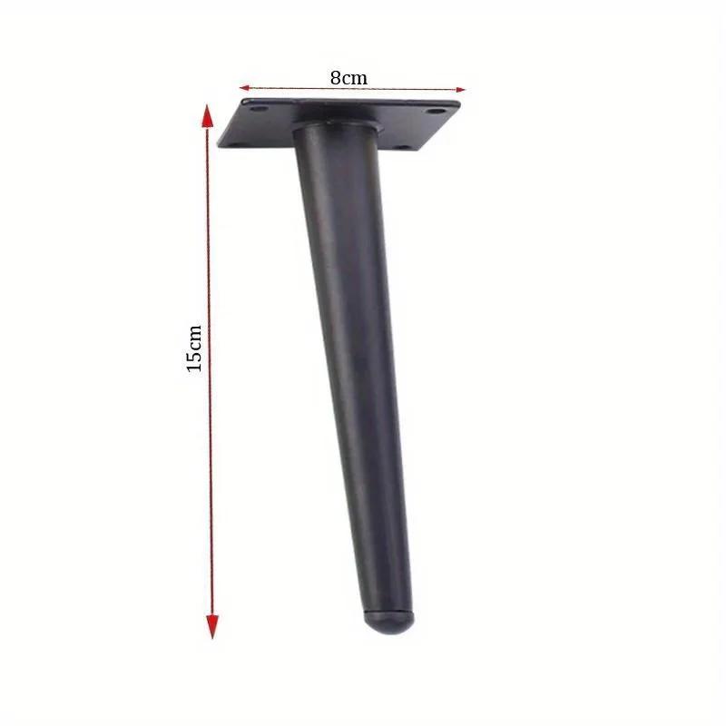 4 pièces pieds de canapé ronds en métal massif meubles jambes canapé pieds de remplacement parfait m