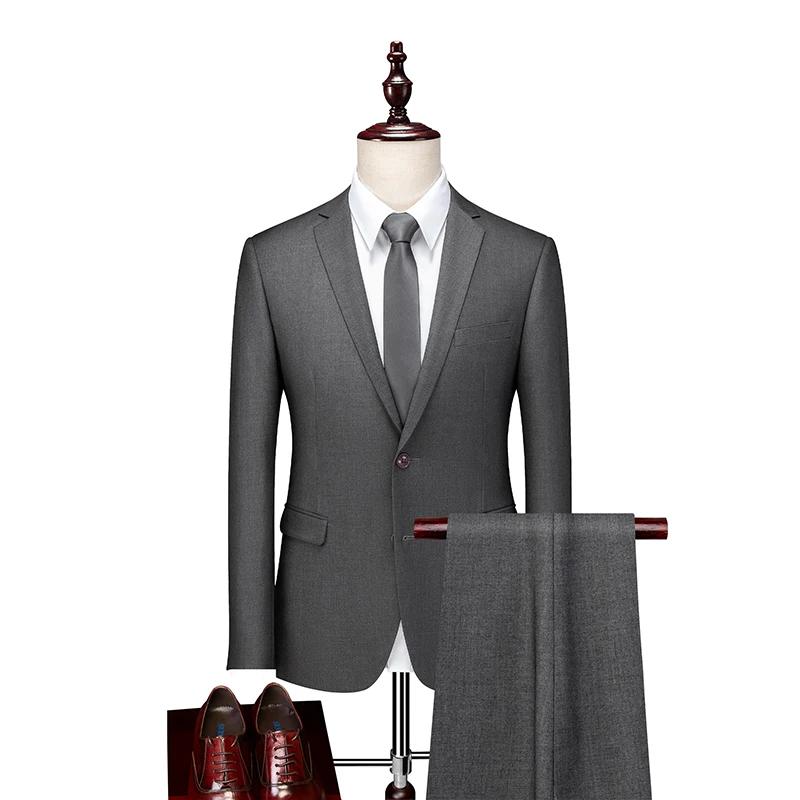 Costume Coréen Polyvalent pour Homme : Blazer et Pantalon, Style Décontracté Chic, Idéal pour Mariag