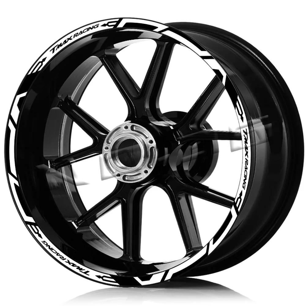 TMAX Casting-Autocollant étanche pour jante de roue de moto, bande à rayures pour moyeu de scooter, 