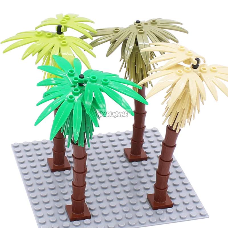 MARUMINE 4 pièces cocotier MOC ville plante blocs de construction briques jardin bonsaï forêt bricol