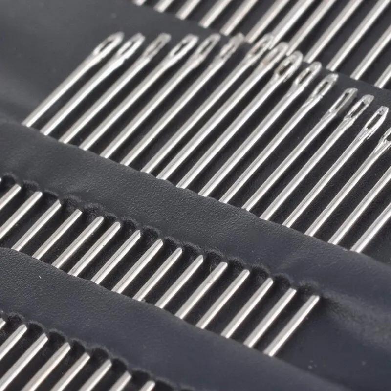 55 Pièces En Acier Inoxydable Big Eye Main Aiguilles à Coudre avec Différentes Tailles pour Couture 