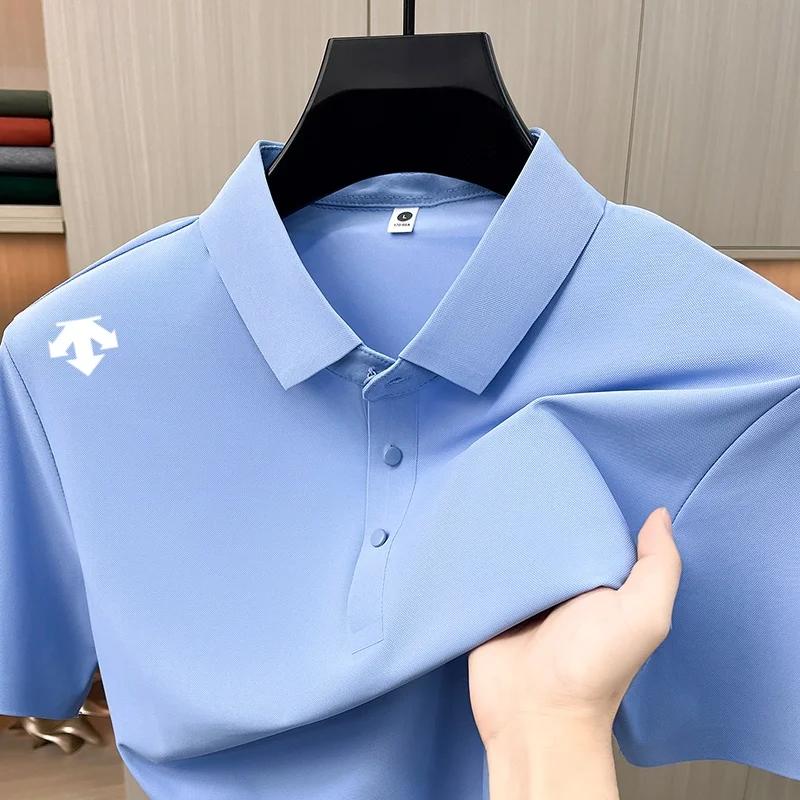 Nouveau Polo Urbain de Luxe pour Homme – T-shirt à Revers Imprimé à Manches Courtes – Idéal pour le 