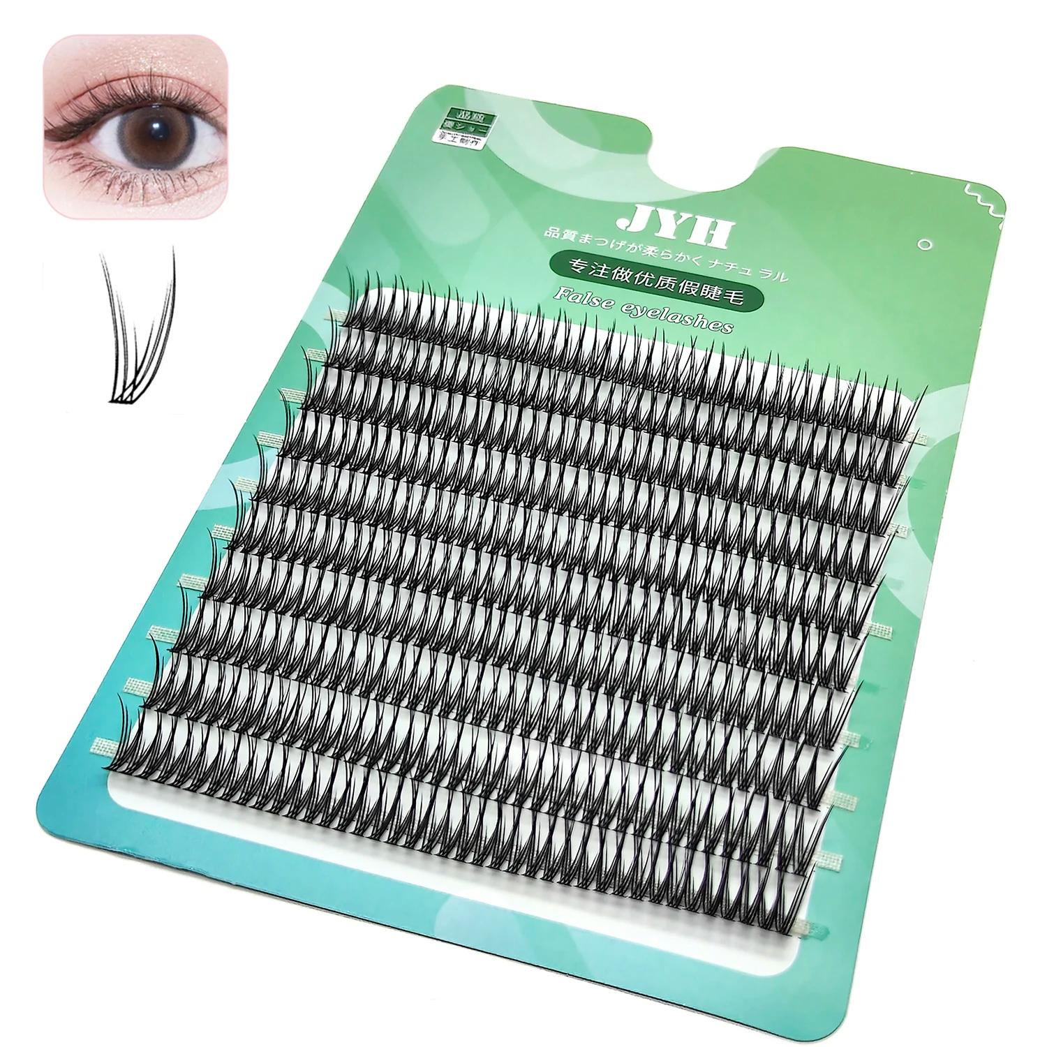 ADIYA queue d'hirondelle fée cils naturel grappe mince croix segmenté Extensions de cils doux sirène