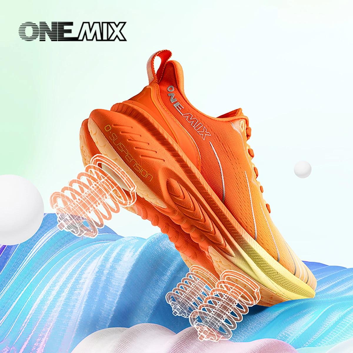 ONEMIX nouveau haut amorti chaussures de course pour homme athlétique formation chaussures de Sport 
