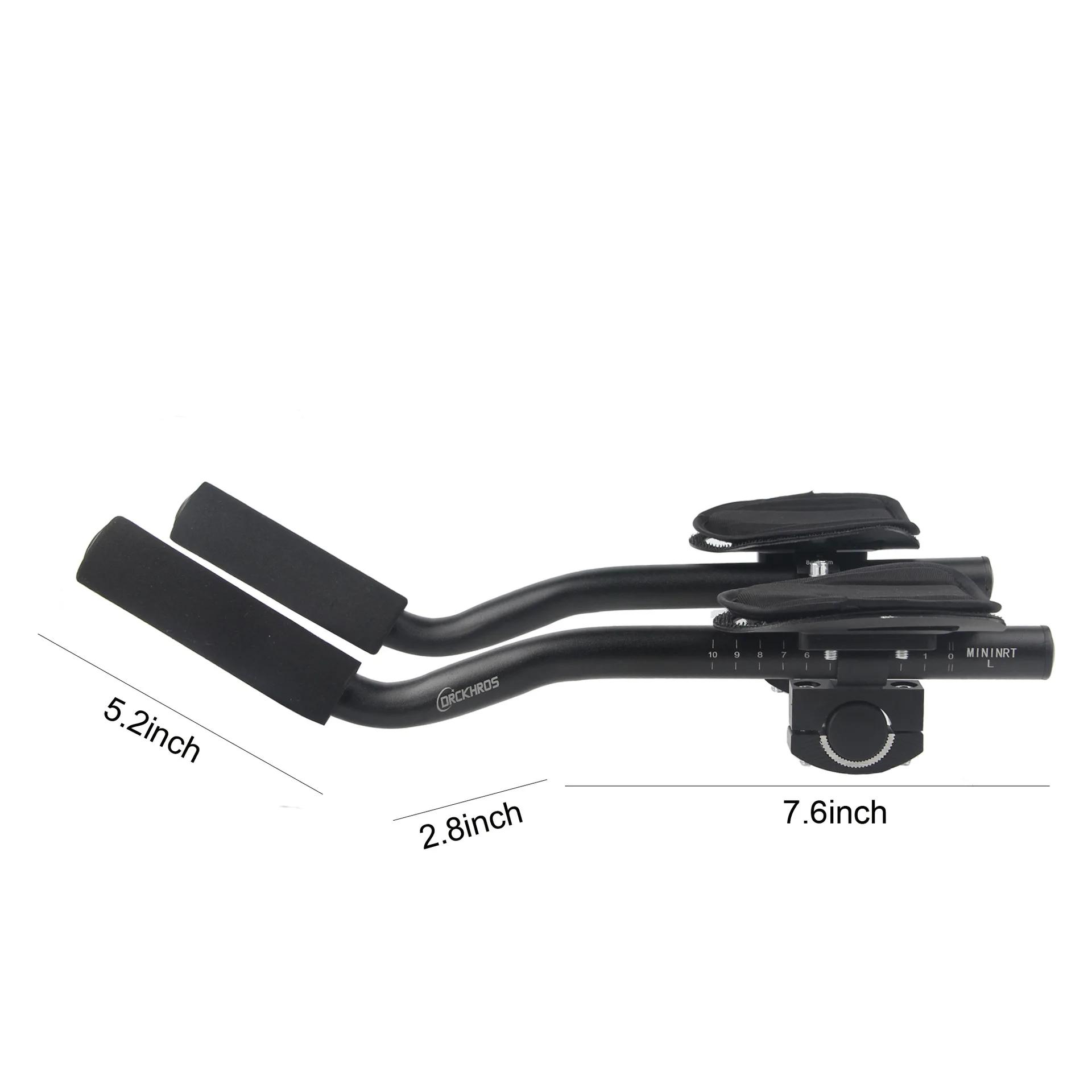 Guidon repos vélo alliage aluminium - Poignée TT pour cyclisme course et triathlon performance