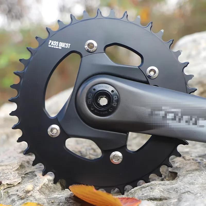 PASS QUEST Pignon AXS pour S233 Force Aero, plateau de vélo, disque fermé, roue à chaîne noire, dent