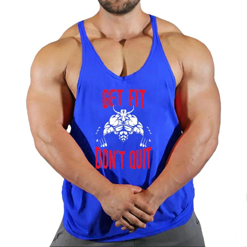 Marque gilet Muscle mode gymnase hommes dos débardeur sans manches Stringer vêtements musculation Si