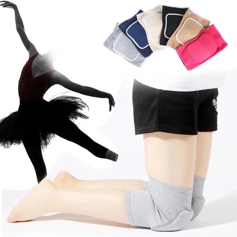 2 pièces genouillères de sport Compression danse genou protecteur soutien épaissi éponge volley-ball