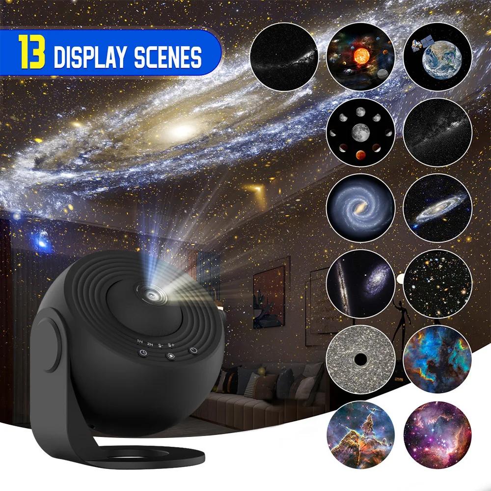 Projecteur d'étoiles 13 en 1, projecteur de galaxie planétarium pour chambre à coucher, projecteur A