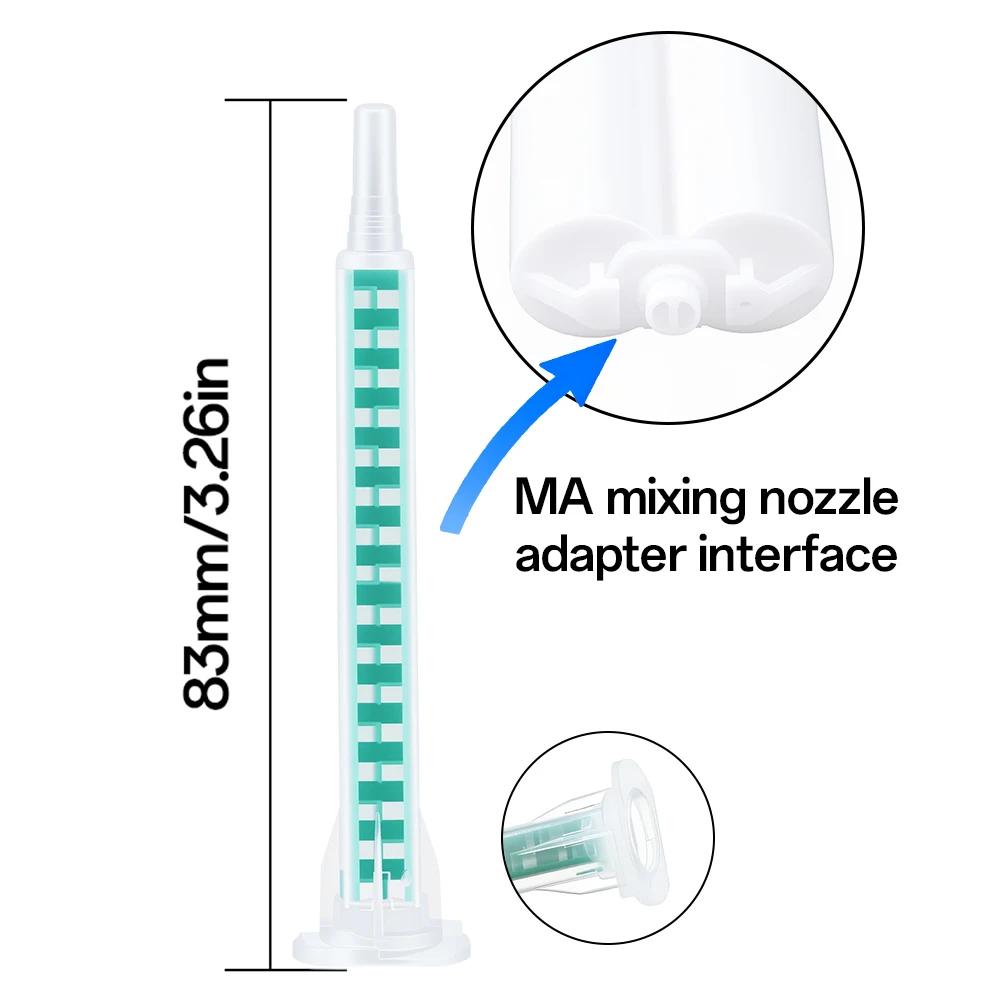 Buse de mélange de résine époxy, mélangeur statique, Tube de mélange adhésif, seringue pour pistolet