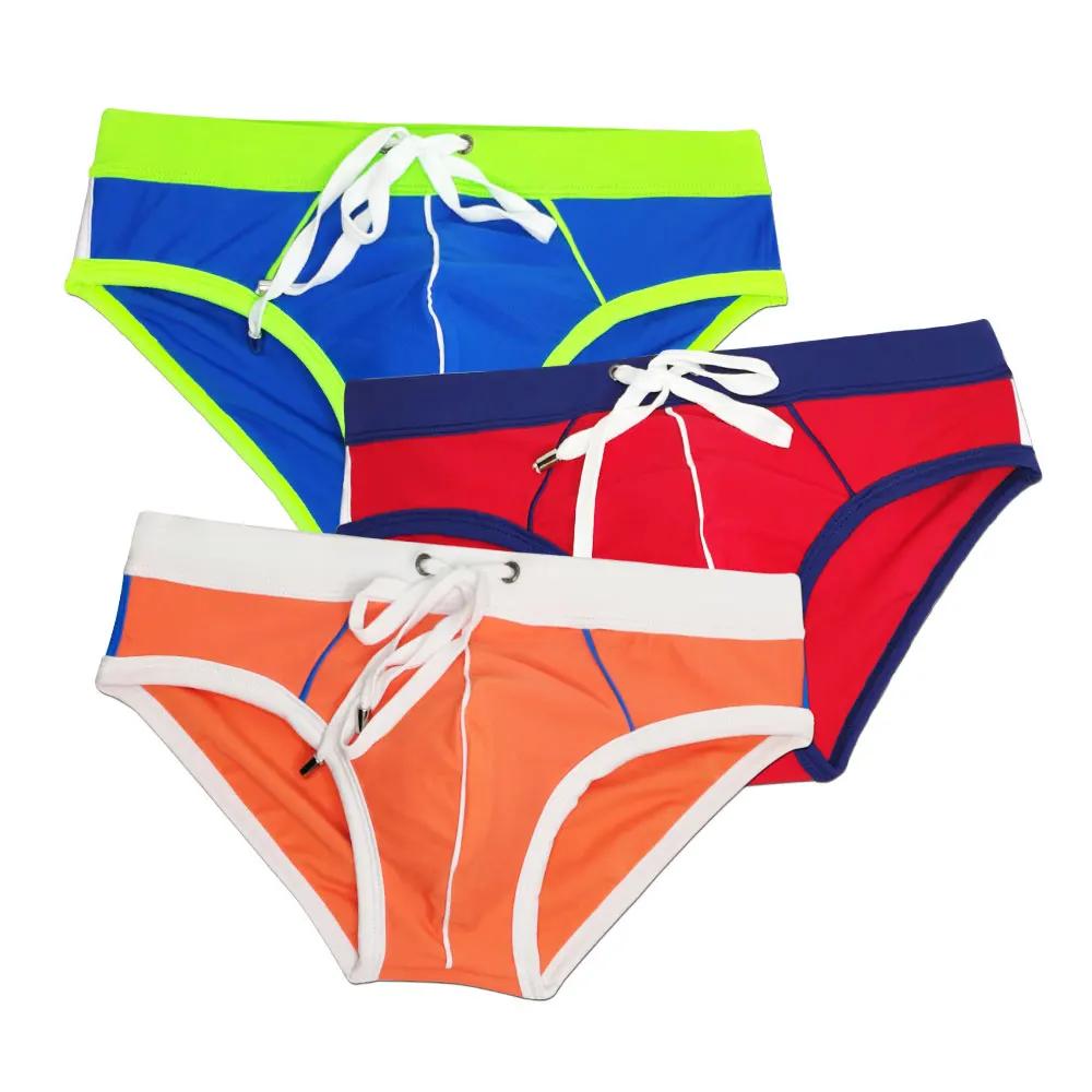 UXH marque maillots de bain pour hommes avec push-up bleu troncs Boxer hi-q Sexy hommes respirant ma