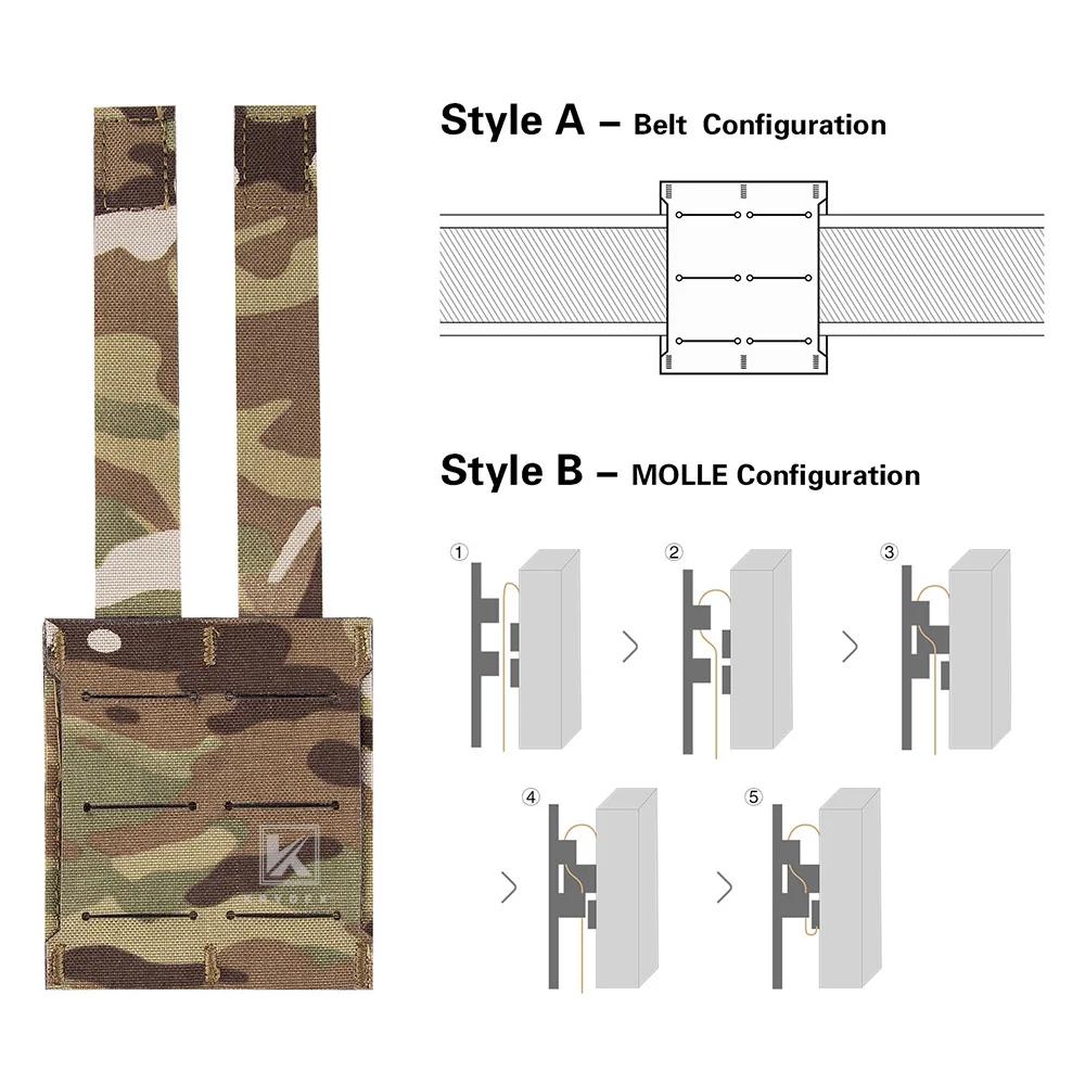 KRYDEX tactique 5.56.223mm pochette pour magazines simple M4 M16 support de pochette pour fusil cein