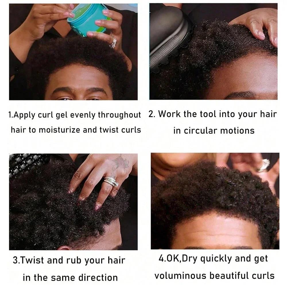 3 pièces/ensemble coiffure en caoutchouc lavable Afro Curl éponge doux bobine de cheveux vague Dread