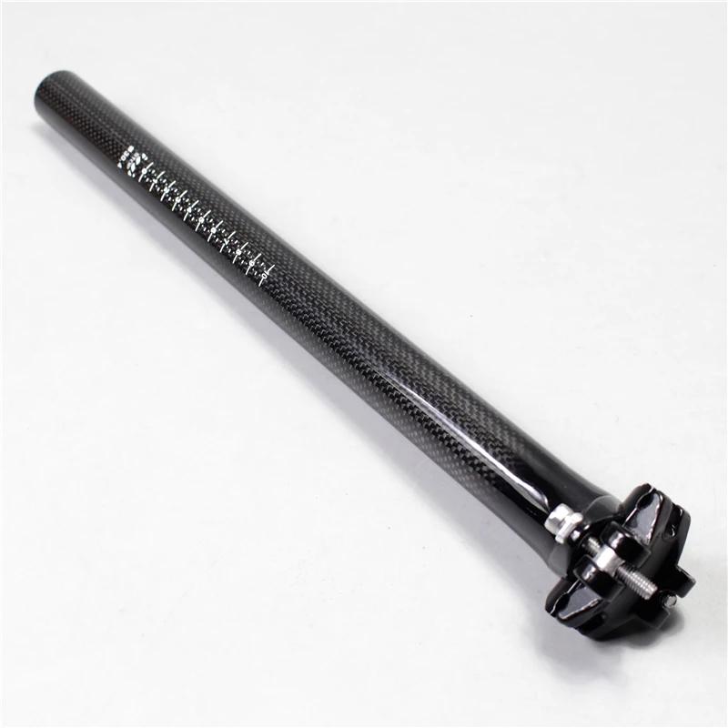 Tige de selle de vélo de montagne en Fiber de carbone, Tube de selle de vélo de route, pièces de cyc