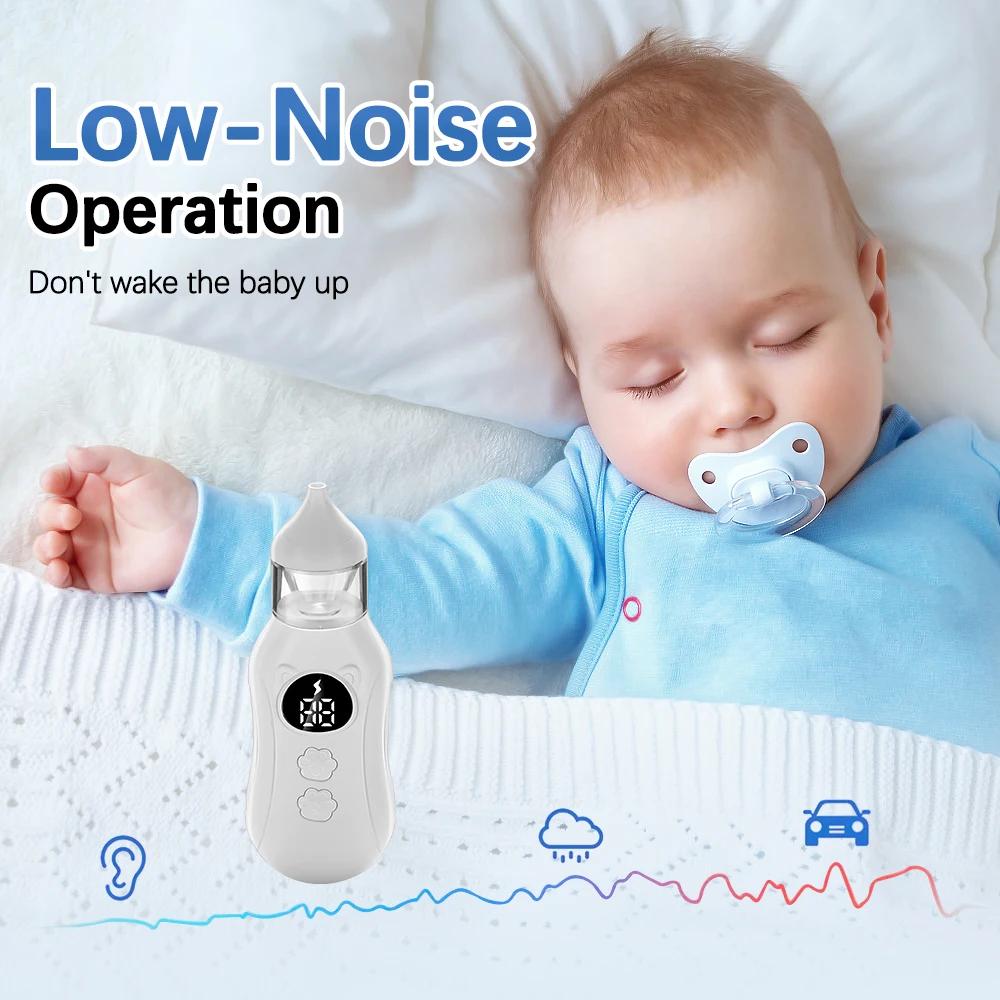 Aspirateur Nasal électrique pour bébé, ventouse de nez pour bébé et tout-petit, nettoyeur de nez Rec