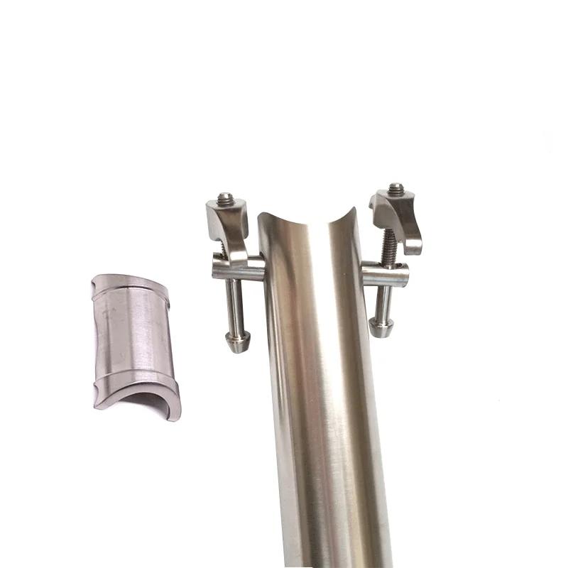 Tige de selle CNC en alliage de titane 3AL2.5V 31.8mm pour vélo pliant Brompton 4 tailles 600/580/55