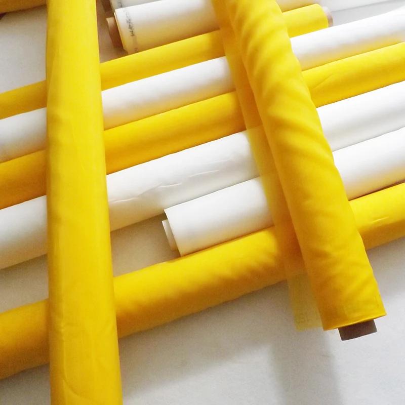 Mesh InjScreens Fabric, Polyester Screen Printing, Jaune, 120T, 300Mesh, 34um