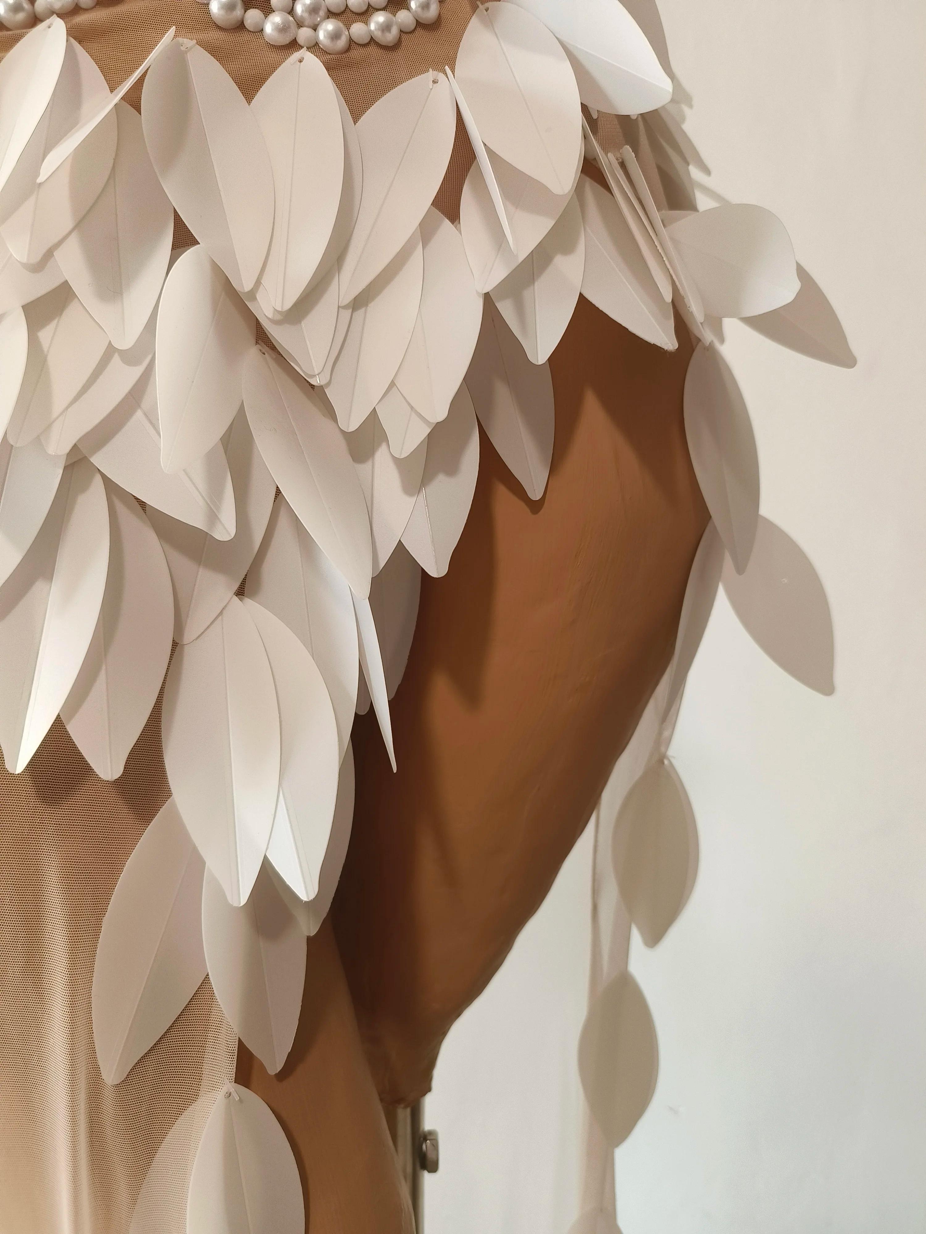 Robe Maxi transparente en maille sans bretelles, élégante, perles brillantes, pour femmes, fête d'an