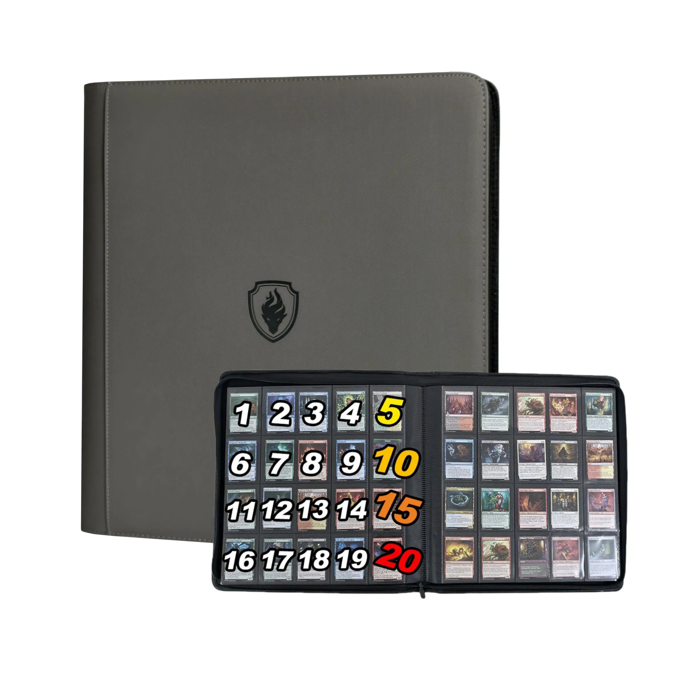Album de cartes à collectionner avec 20 pochettes pour plus de 1280 cartes - Pages compatibles avec