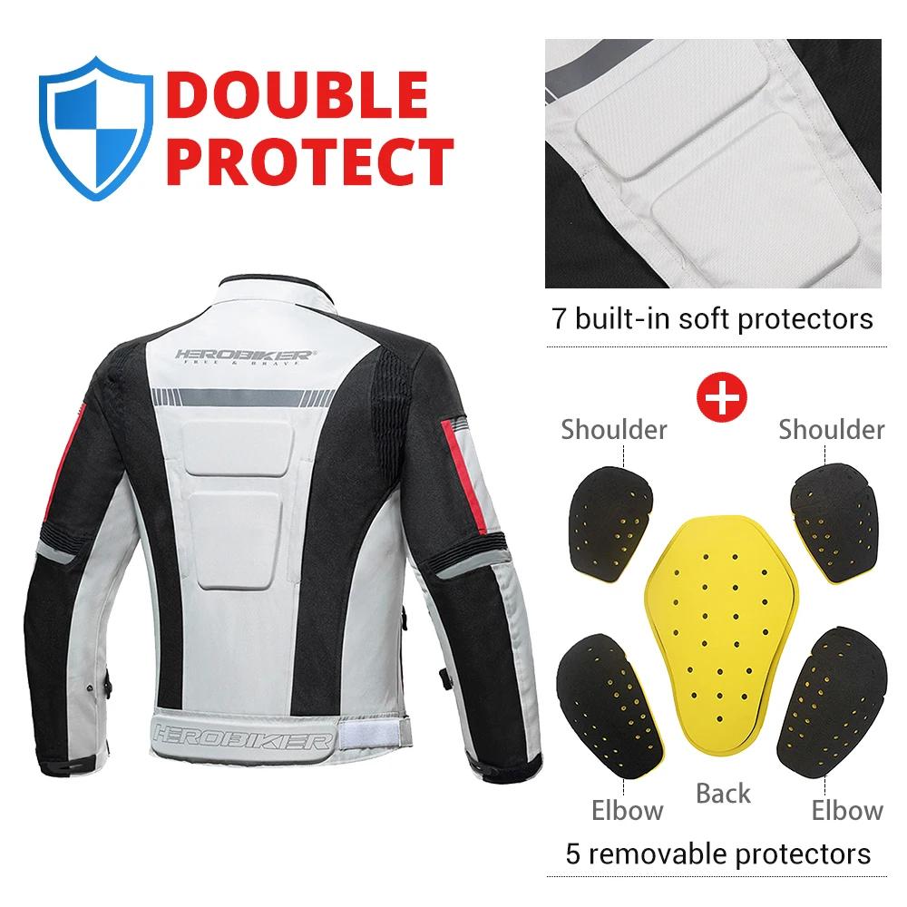 HEROBIKER veste de Moto imperméable homme veste de course pantalon de Moto portable vêtements de Mot