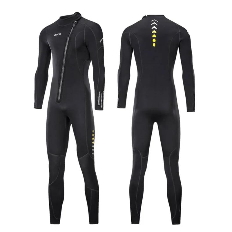 Combinaison néoprène 3MM Combinaisons zippées avant pour hommes et femmes plongée en apnée, plongée 
