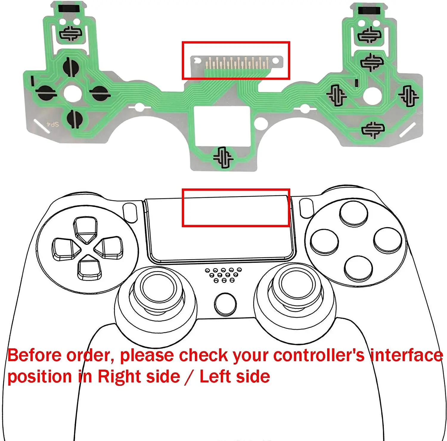 10 pièces pour réparation Ps4 Ps5 Jdm 030 040 050 contrôleur Film conducteur clavier câble flexible 