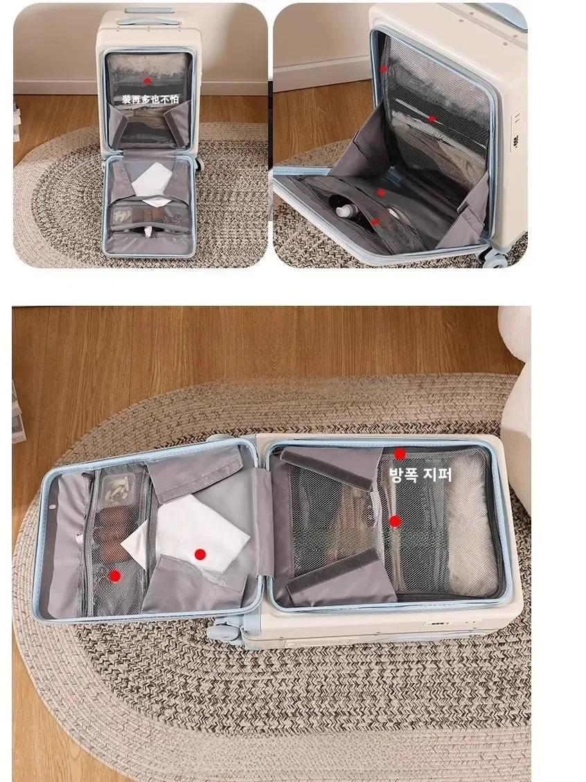 BunnyFly enfants 20 pouces bagage peut s'asseoir paresseux bagages valise de voyage fille roulant po