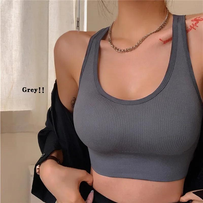 Soutien-gorge de sport Sexy soutien-gorge de Yoga haut de fitness femmes sans couture soutien-gorge 