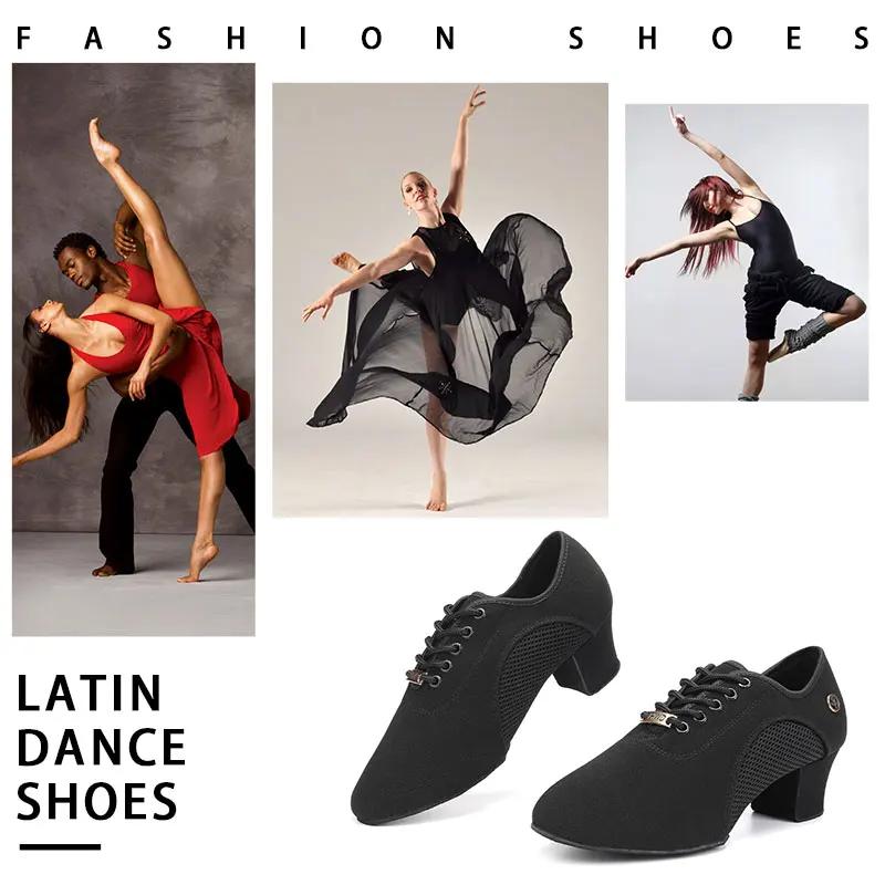 Chaussures danse femme noir moderne - Salsa latin jazz salle de bal adultes