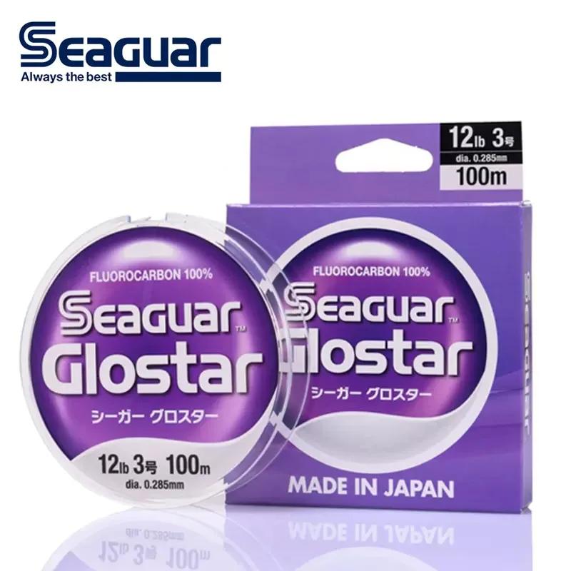 SEAGUAR GLOSTAR – ligne de pêche originale, 4LB-70LB, 100% fluorocarbon, 100M/60M, produit limité po