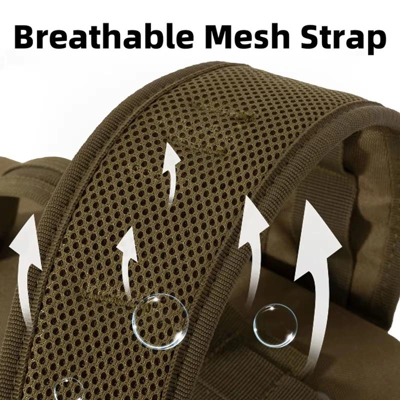 Sac à dos tactique de voyage pour hommes, randonnée, escalade, sports de plein air, sac à dos laser 