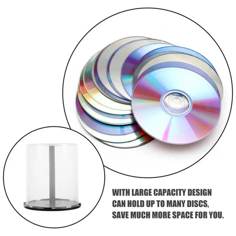 Support de stockage en plastique transparent pour CD et DVD, support de stockage pour CD et disque c