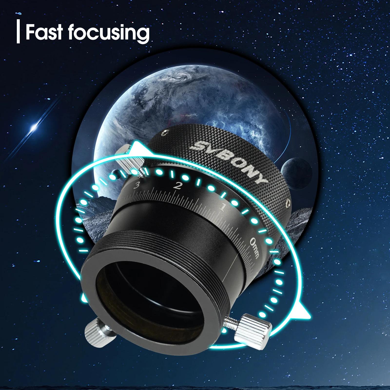 SVBONY-Mise au point à double hélice pour télescope, portée de guidage avec adaptateur SV150, SV161,
